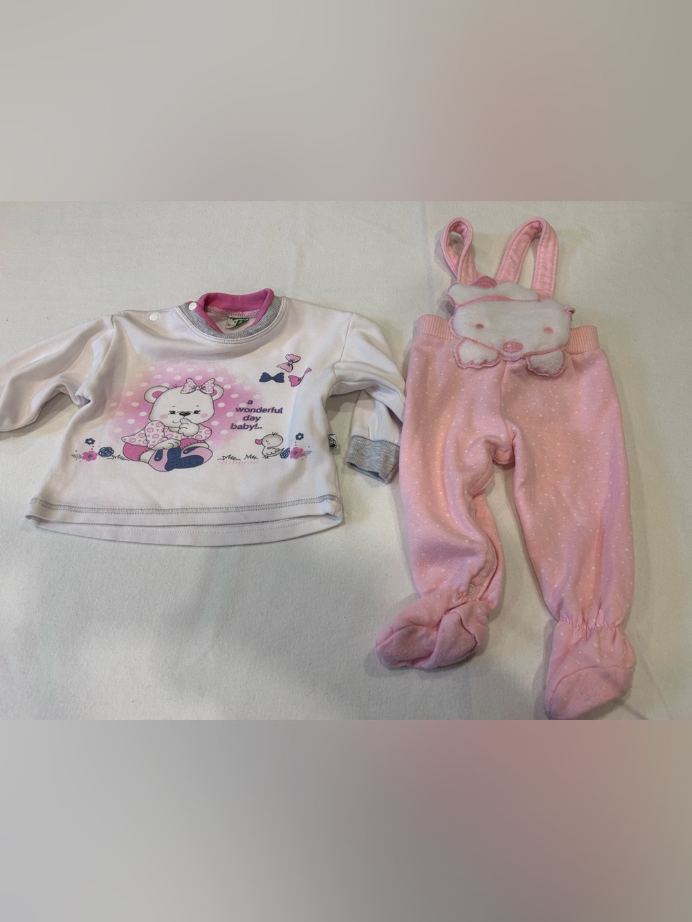 2 vintage baby girl clothing bundle
